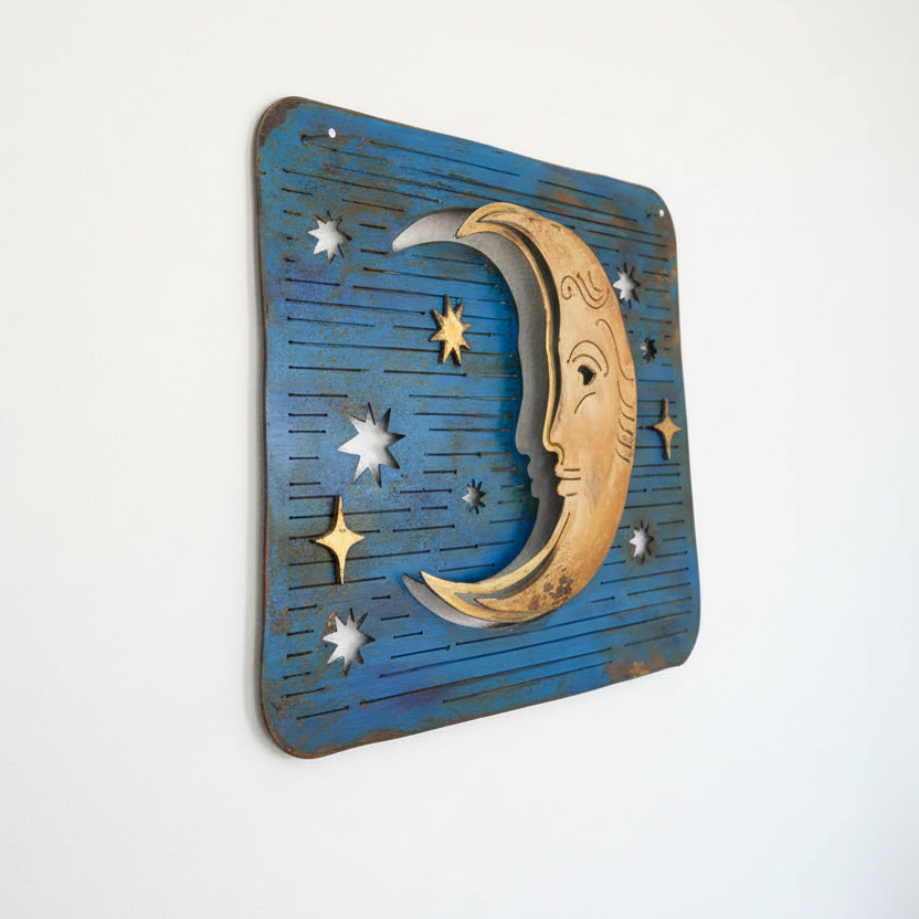 3D Moon Pinterest Image - White Background