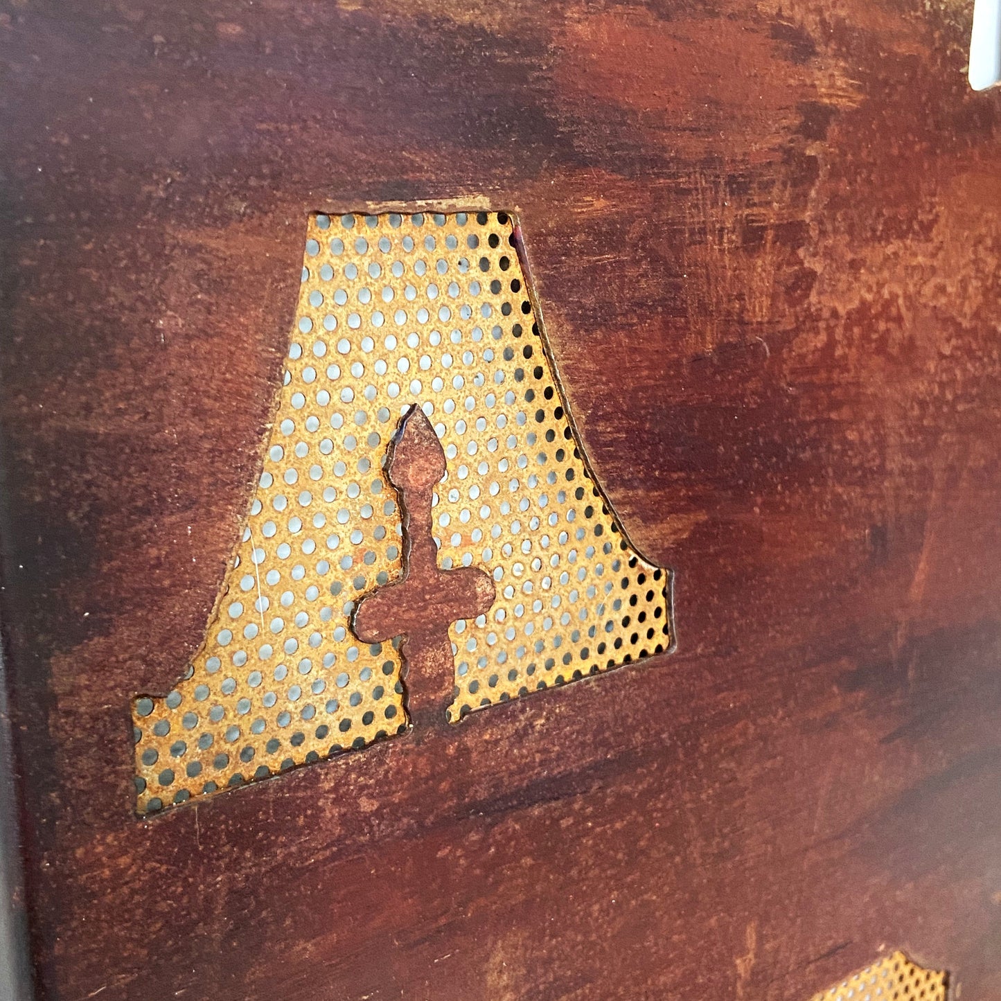 Handmade Metal Wall Art – “Joshua Tree 2” Desert Scene with Roadrunner and Moon