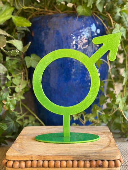 Mars, green on stand