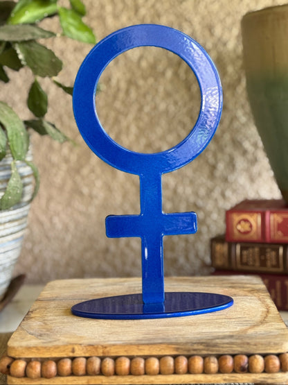 Celestial blue Venus statue