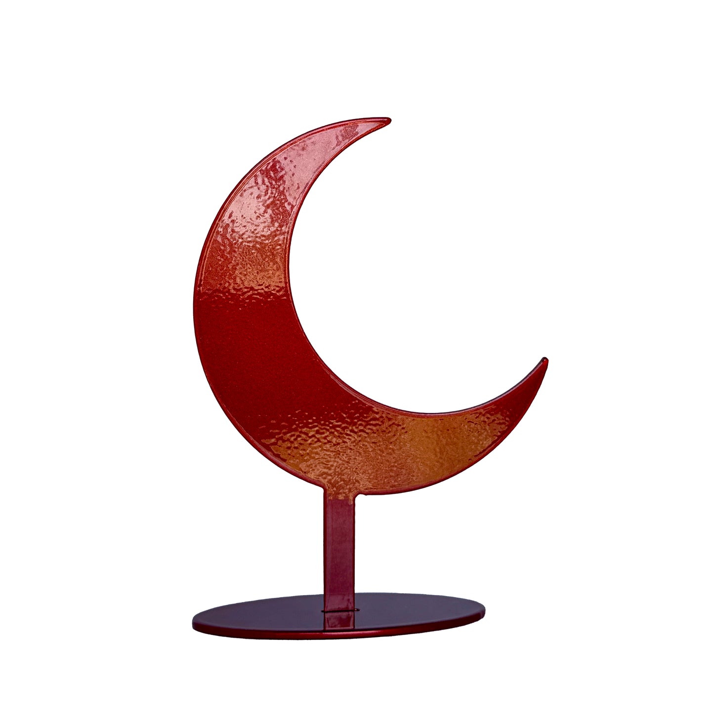 Handmade Metal Moon Symbol Statue – Celestial Sculpture of Intuition & Reflection