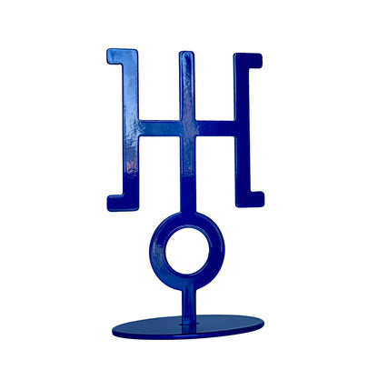 Handmade Metal Uranus Symbol Statue – Celestial Sculpture of Change & Innovation