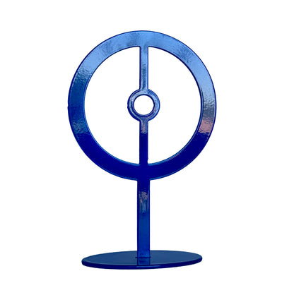 Handmade Metal Sun Symbol Statue – Celestial Sculpture of Vitality & Illumination