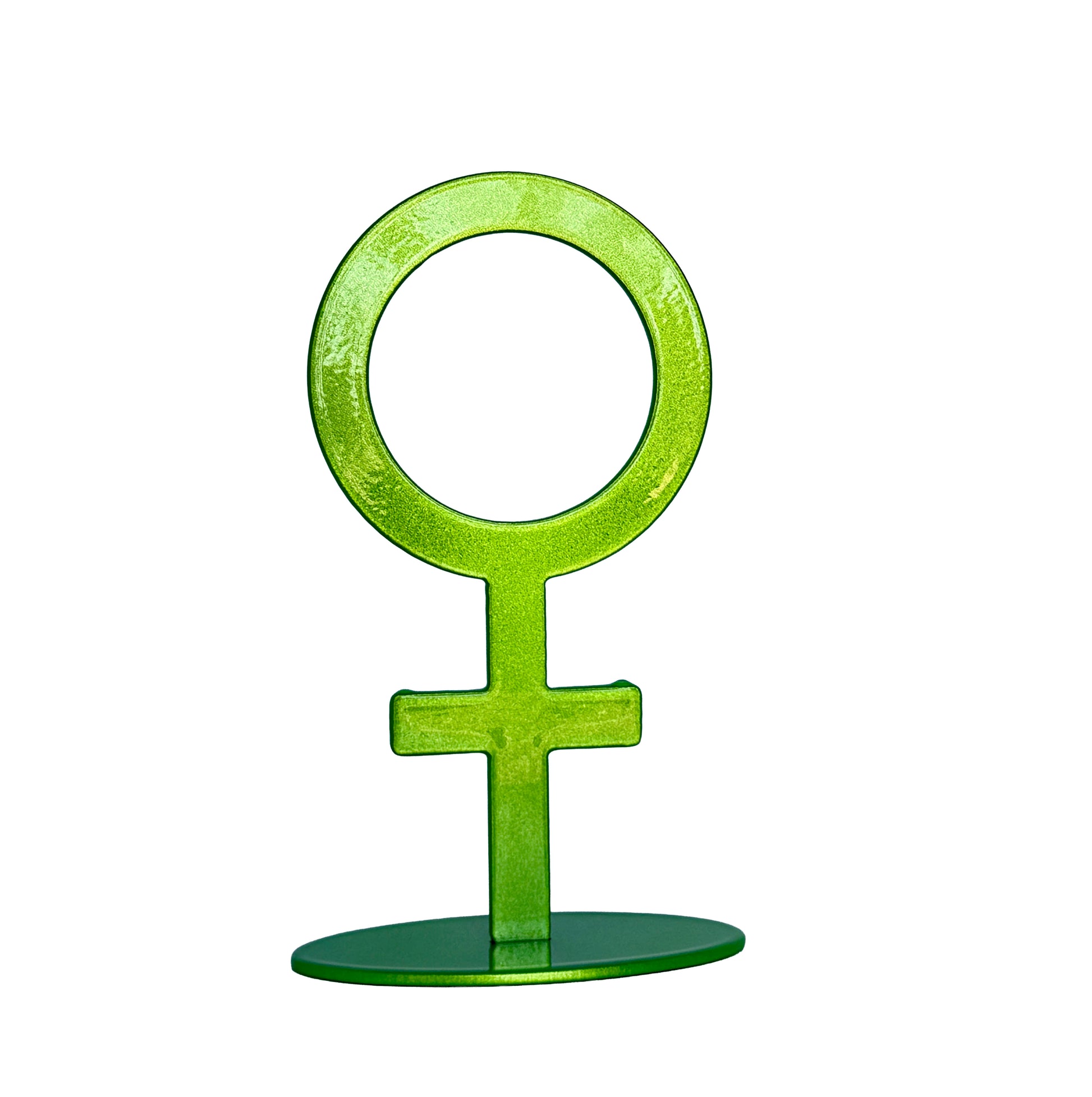 Green Venus on white