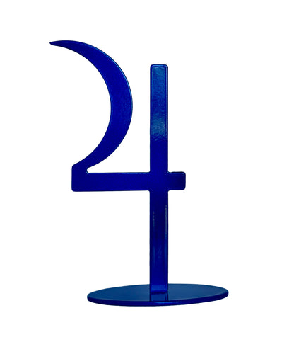 Juiter, blue on white