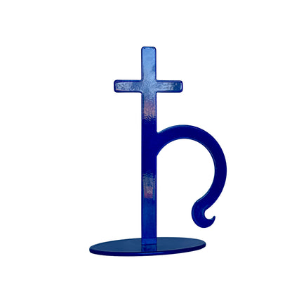 Handmade Metal Saturn Symbol Statue – Celestial Sculpture of Structure & Wisdom