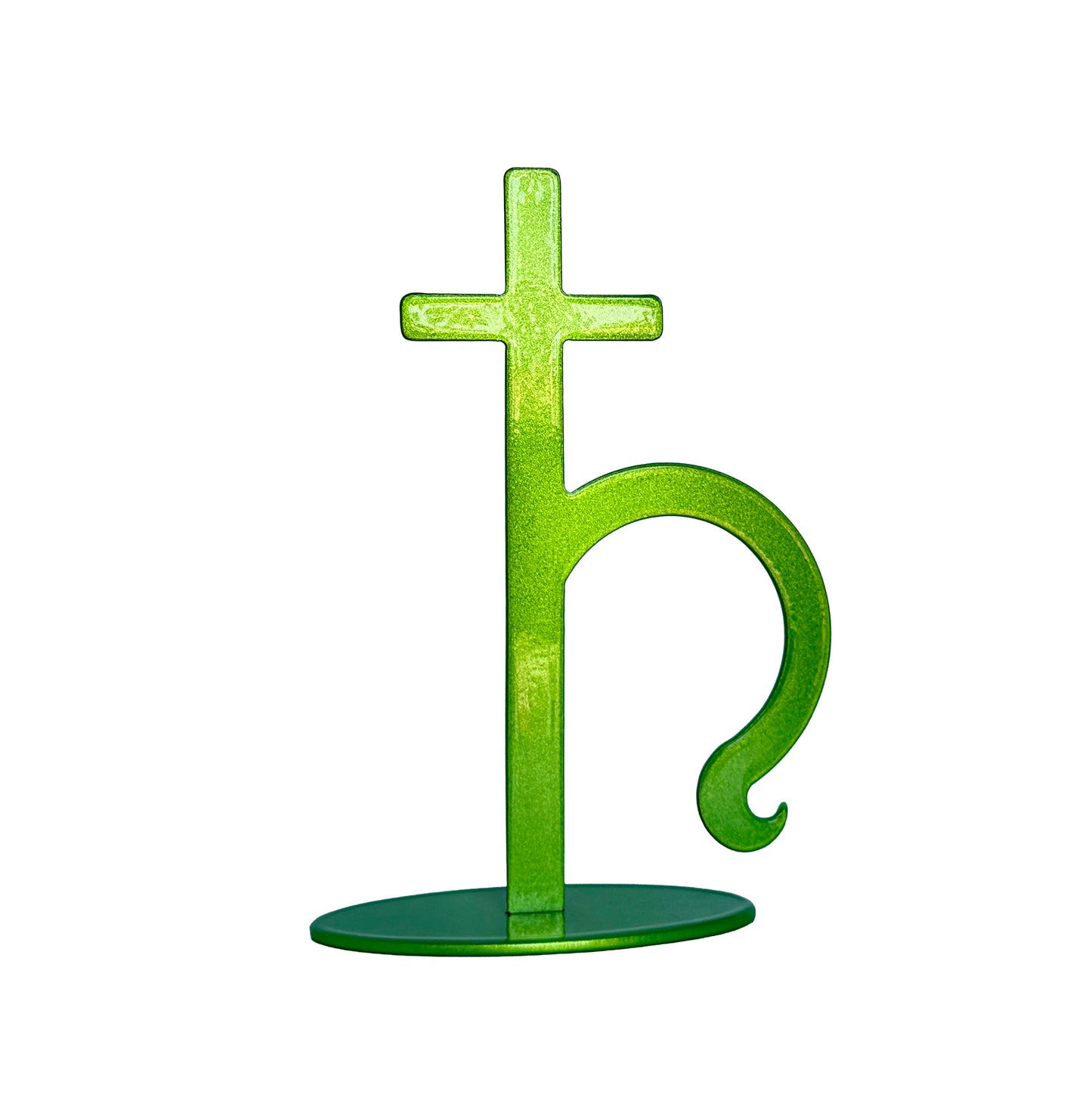 Handmade Metal Saturn Symbol Statue – Celestial Sculpture of Structure & Wisdom