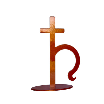 Handmade Metal Saturn Symbol Statue – Celestial Sculpture of Structure & Wisdom