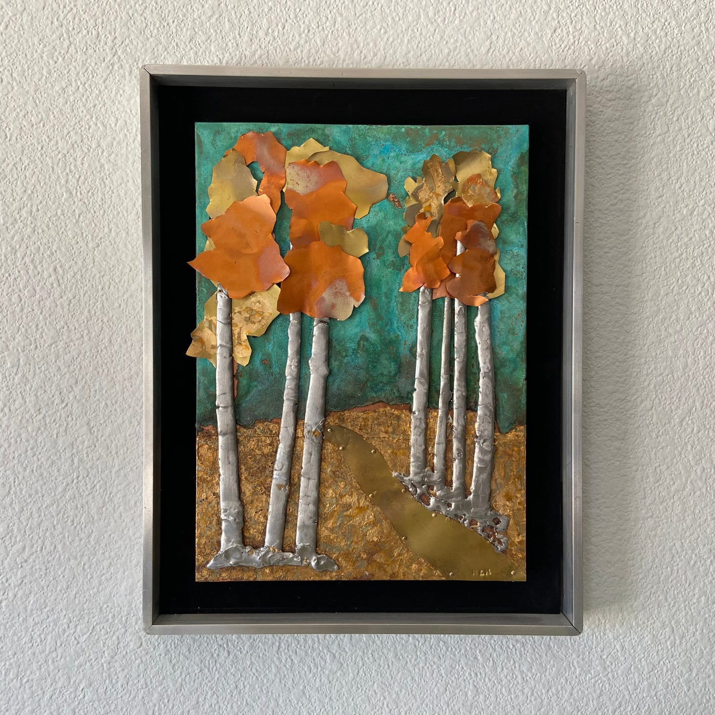Autumn Reverie – Handcrafted Metal Landscape Wall Art