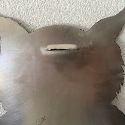 Enchanted Owl Guardian - Handcrafted Metal Wall Art With Gold Leaf