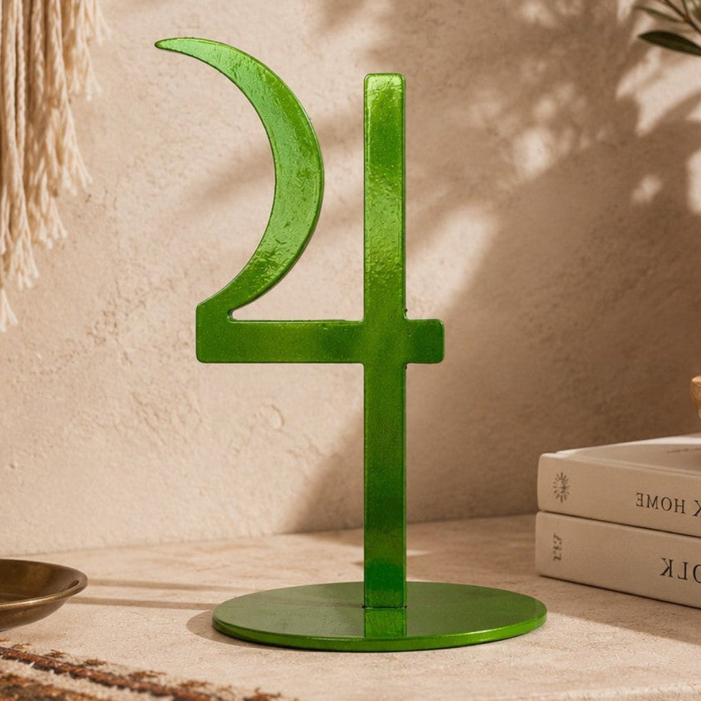 green jupiter statue