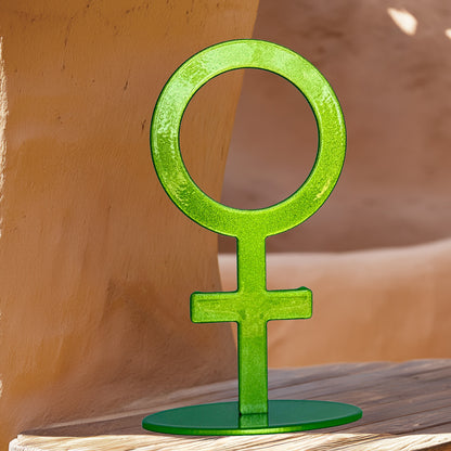 Handmade Metal Venus Symbol Statue – Celestial Sculpture of Love & Beauty